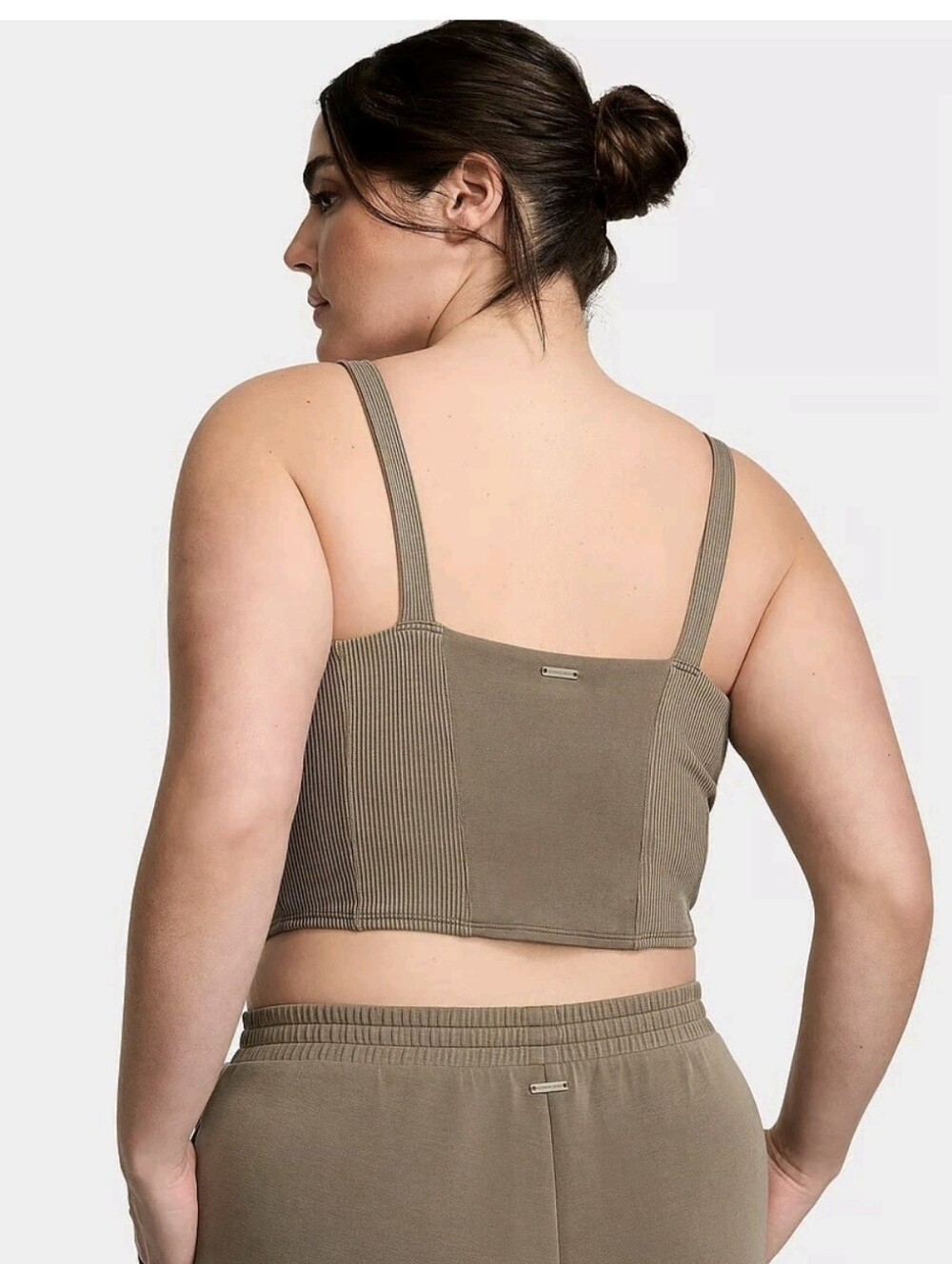 VICTORIA'S SECRET Featherweight Knit Tank Top - TERRA OLIVE - Picture 2 of 5